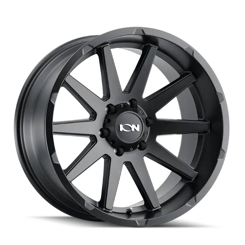 Ion Type 143 18X9 / 8X165.1 Bp / 18Mm Offset / 125.2Mm Hub Matte Black Wheel 1