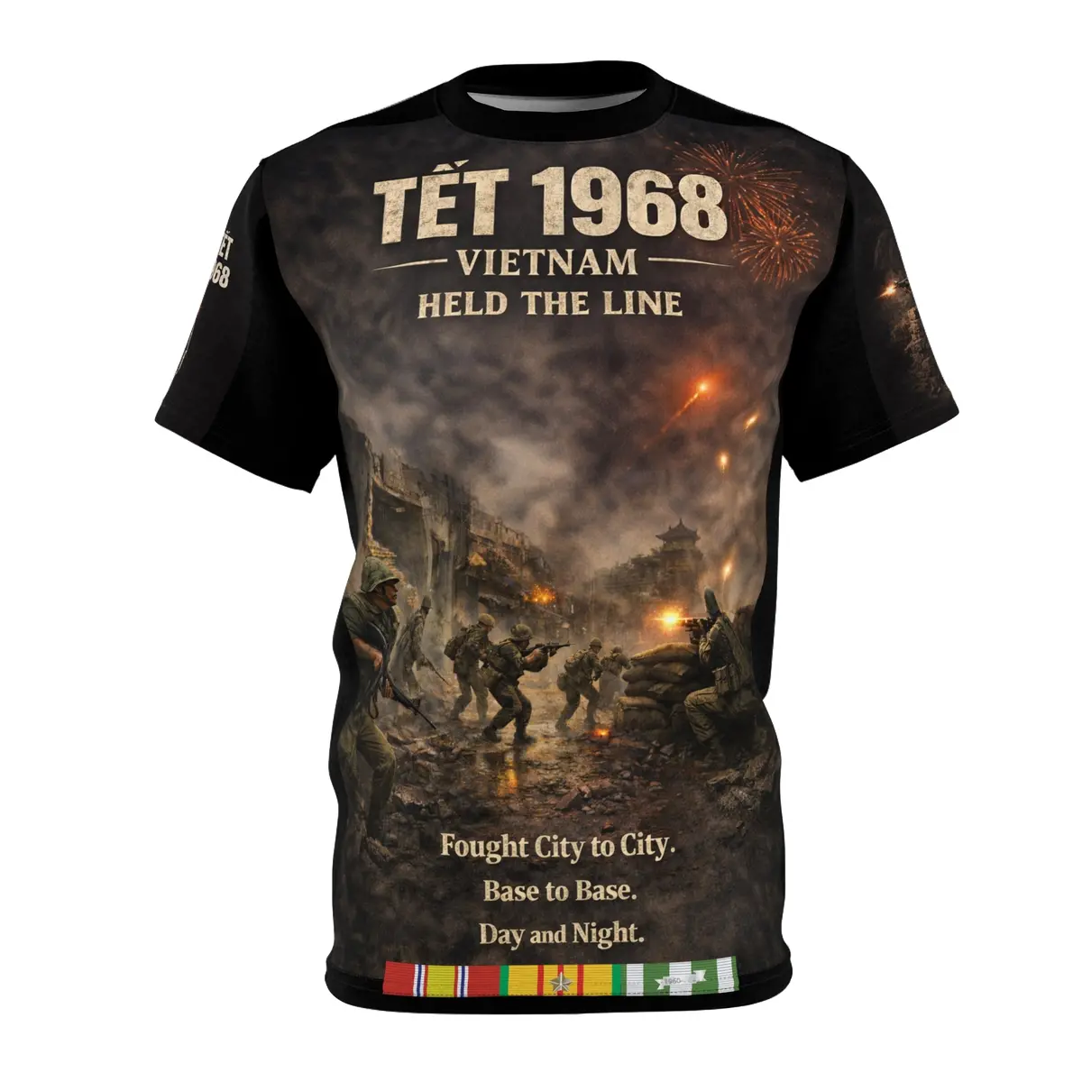 Tet 1968 Vietnam War Veterans' Tribute Tee | All Over Print 1
