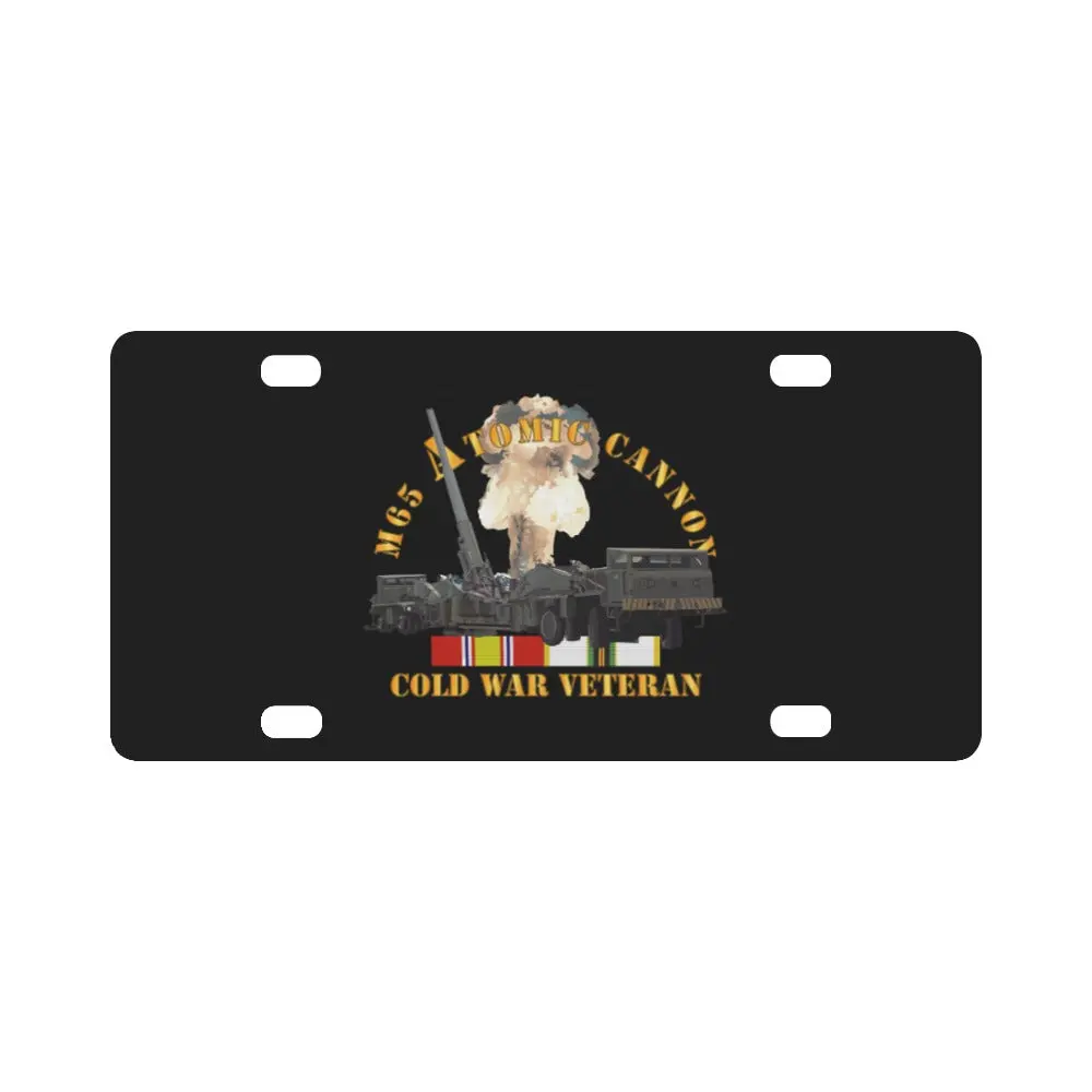 Army - M65 Atomic Cannon - Cold War Vet W Cold Svc Classic License Plate 1