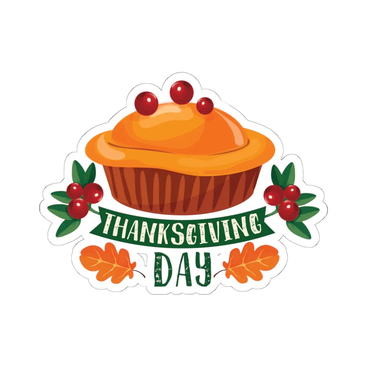 Kiss-Cut Stickers - Thanksgiving Day - Pie 7