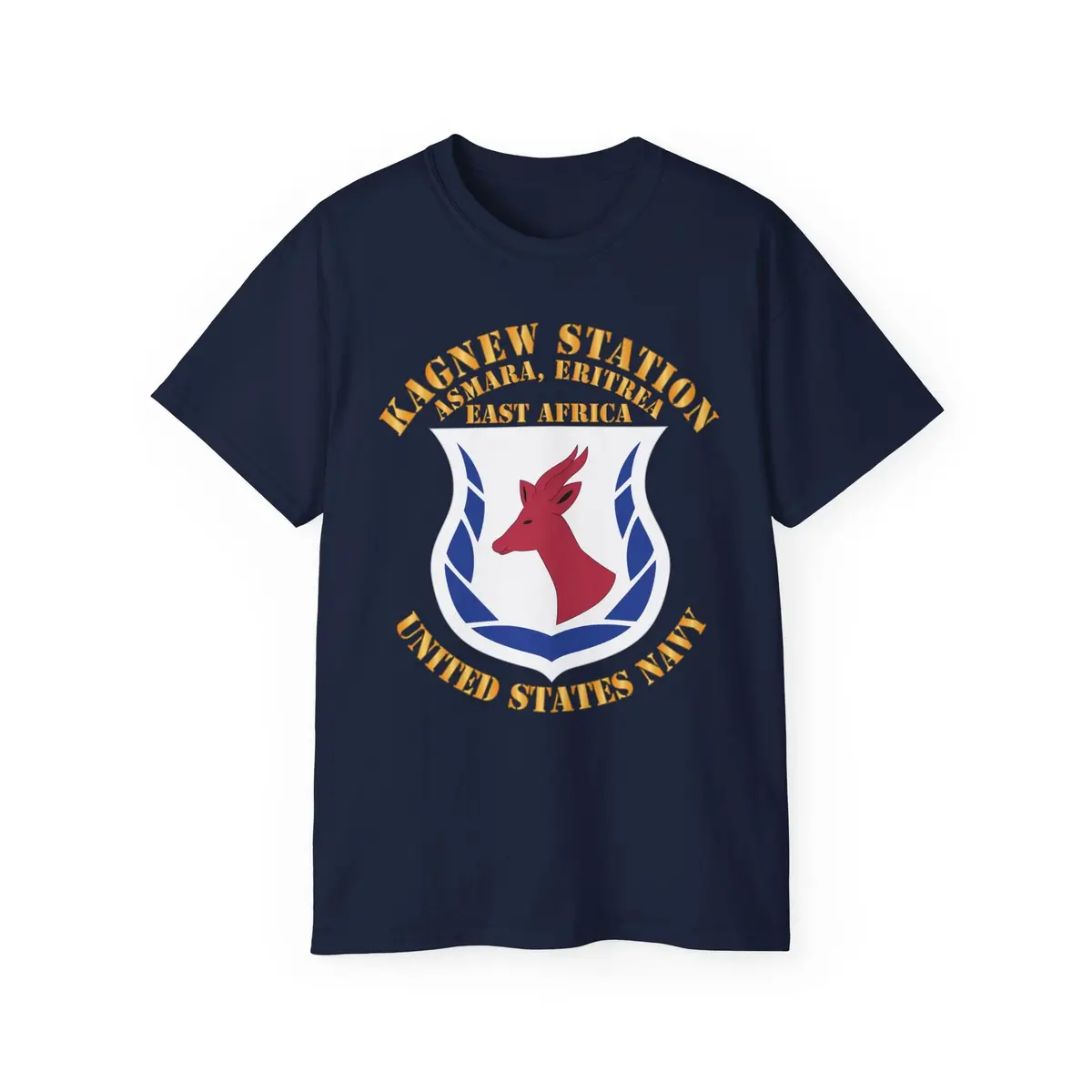 Navy Kagnew Station Eritrea Logo Tee — United States Navy Vintage Military T-Shirt 5