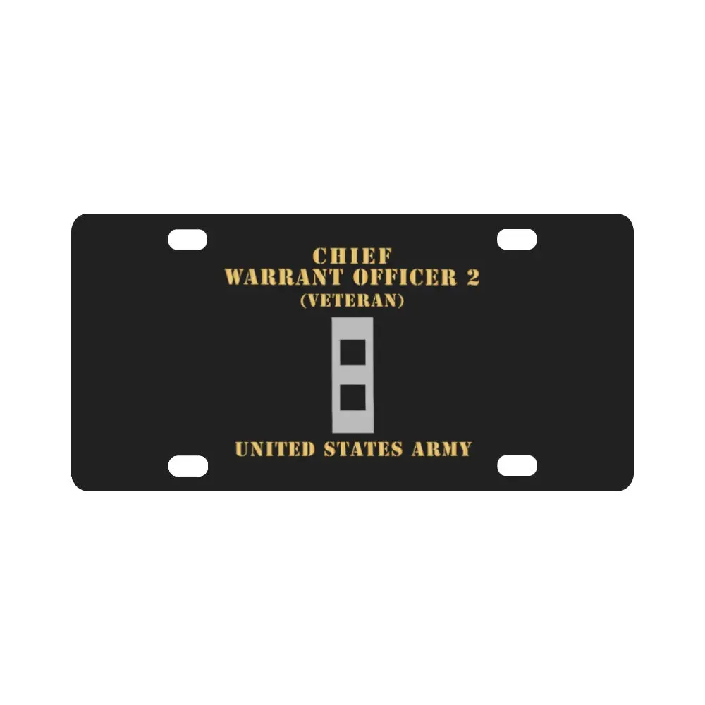 Army - Chief Warrant Officer 2 - Cw02 - Flat - Veteran X 300 Classic License Plate 1