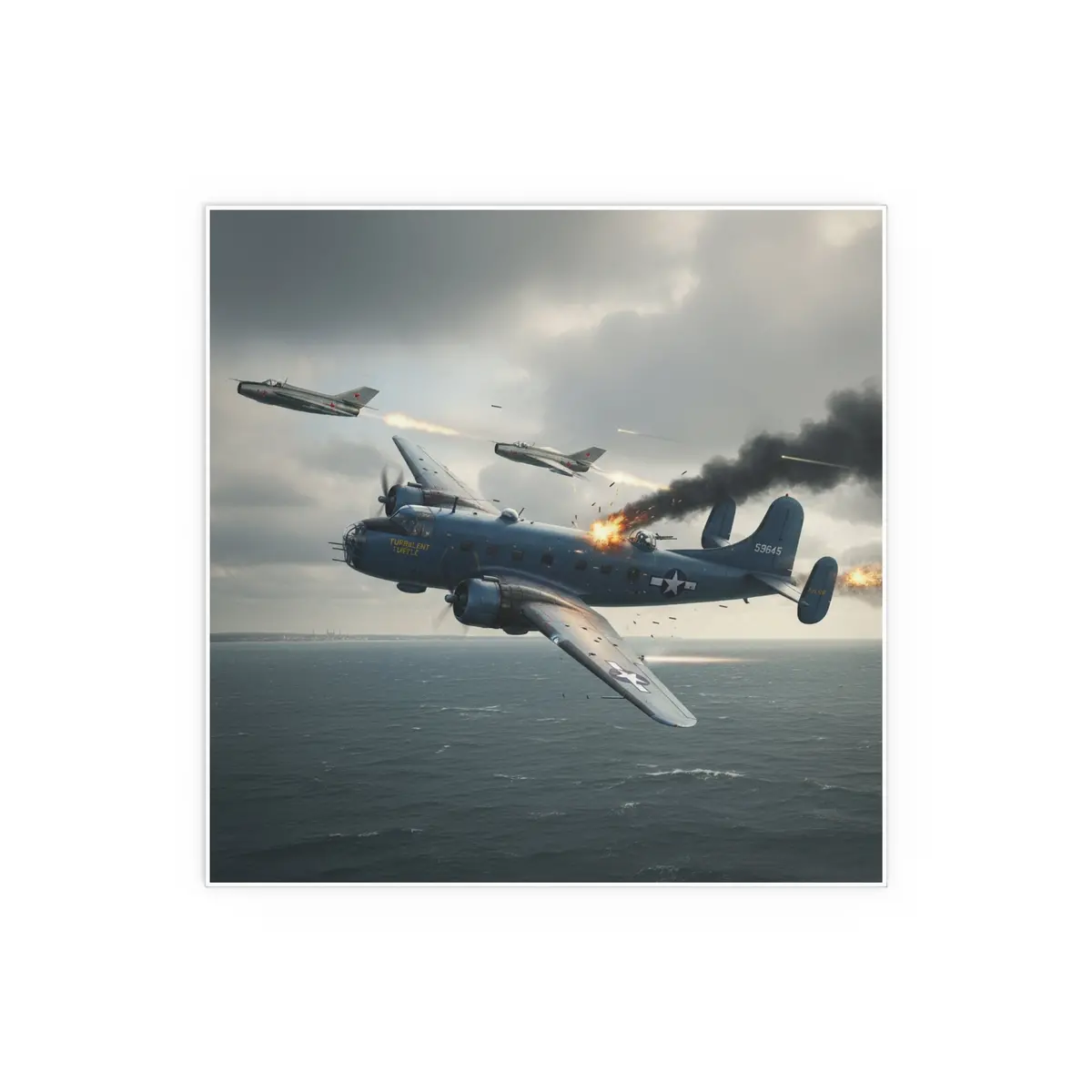 Indoor And Outdoor Silk Posters - April 8, 1950, Baltic Sea - Latvia Soviet Fighters Shot Down A U.S. Navy Pb4y-2 - Liberator - Cold War 6