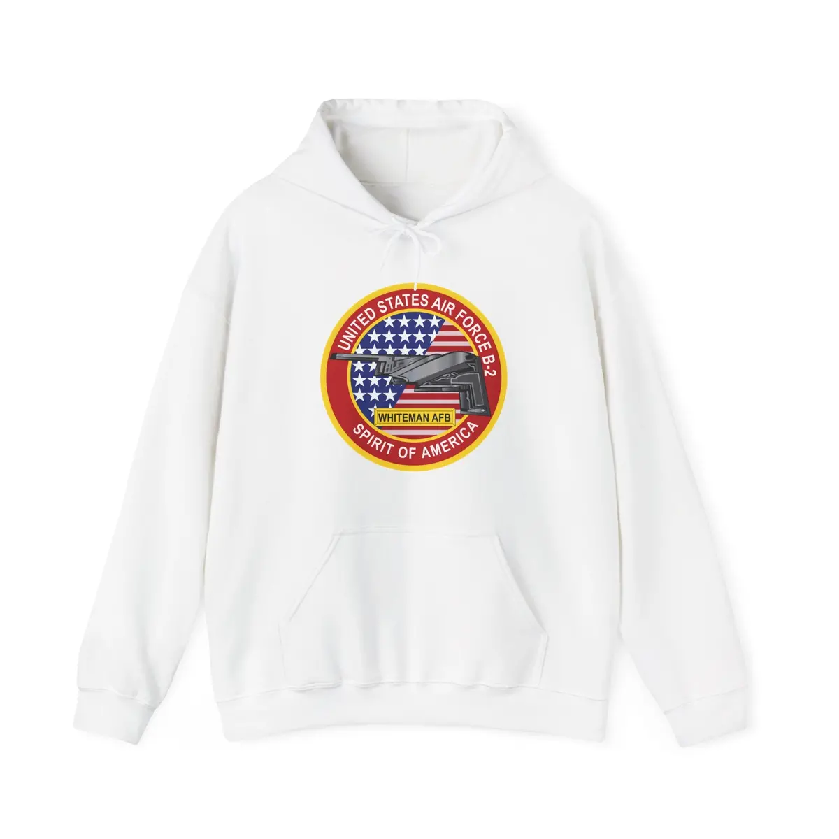 Unisex Heavy Blend™ Hooded Sweatshirt - Usaf - B2 - Spirit - Stealth Bomber Wo Txt 2