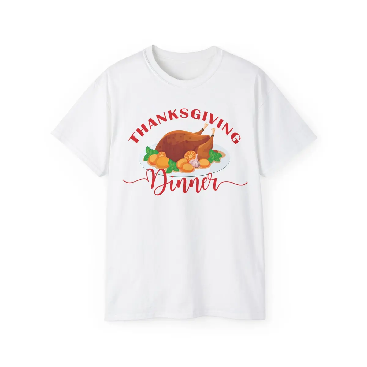 Unisex Ultra Cotton Tee - Thanksgiving Dinner 6