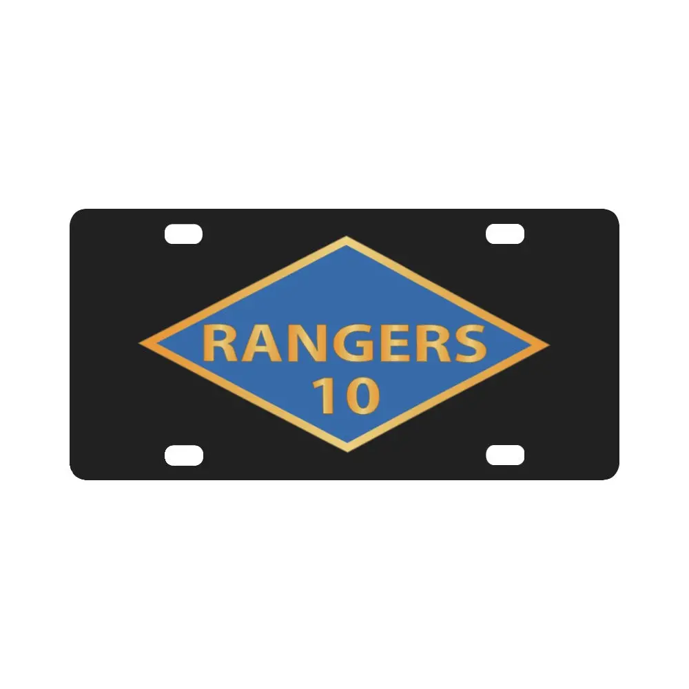 Ssi - 10Th Ranger Battalion - Ranger Diamond - Wwii X 300 Classic License Plate 1