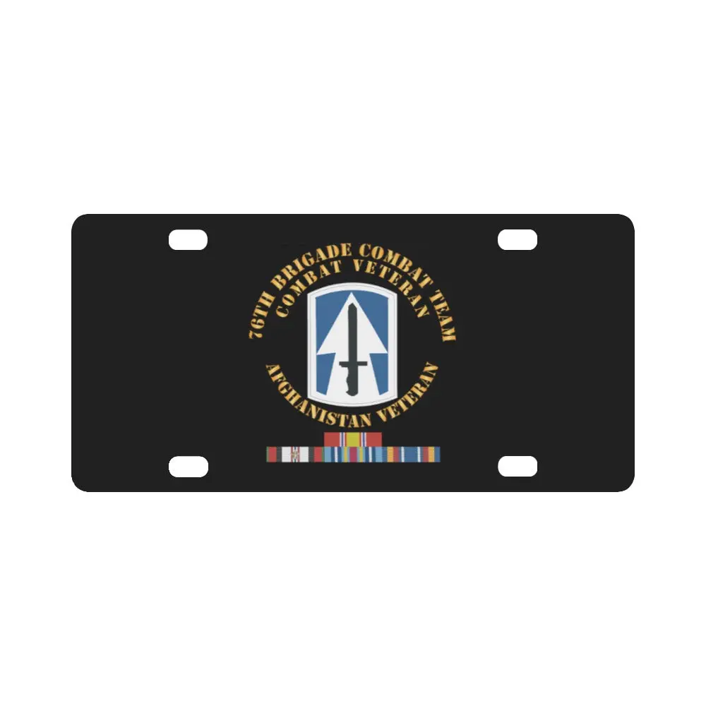 Army - 76Th Brigade Combat Team W Afghan Svc Ribbons X 300 Classic License Plate 1