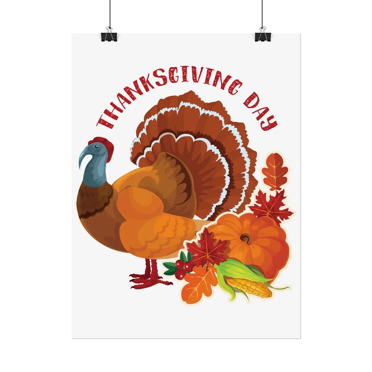 Rolled Poster - Thanksgiving - Happy Turkey Day 5