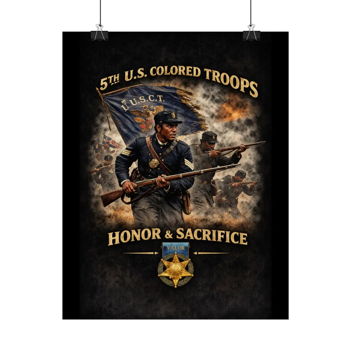Posters - Honoring The 5Th Usct, 1864 - Right 14