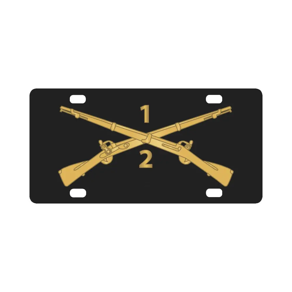 Army - 2Nd Battalion, 1St Infantry Regiment Branch - Always First - Us Army X 300 Classic License Plate 1