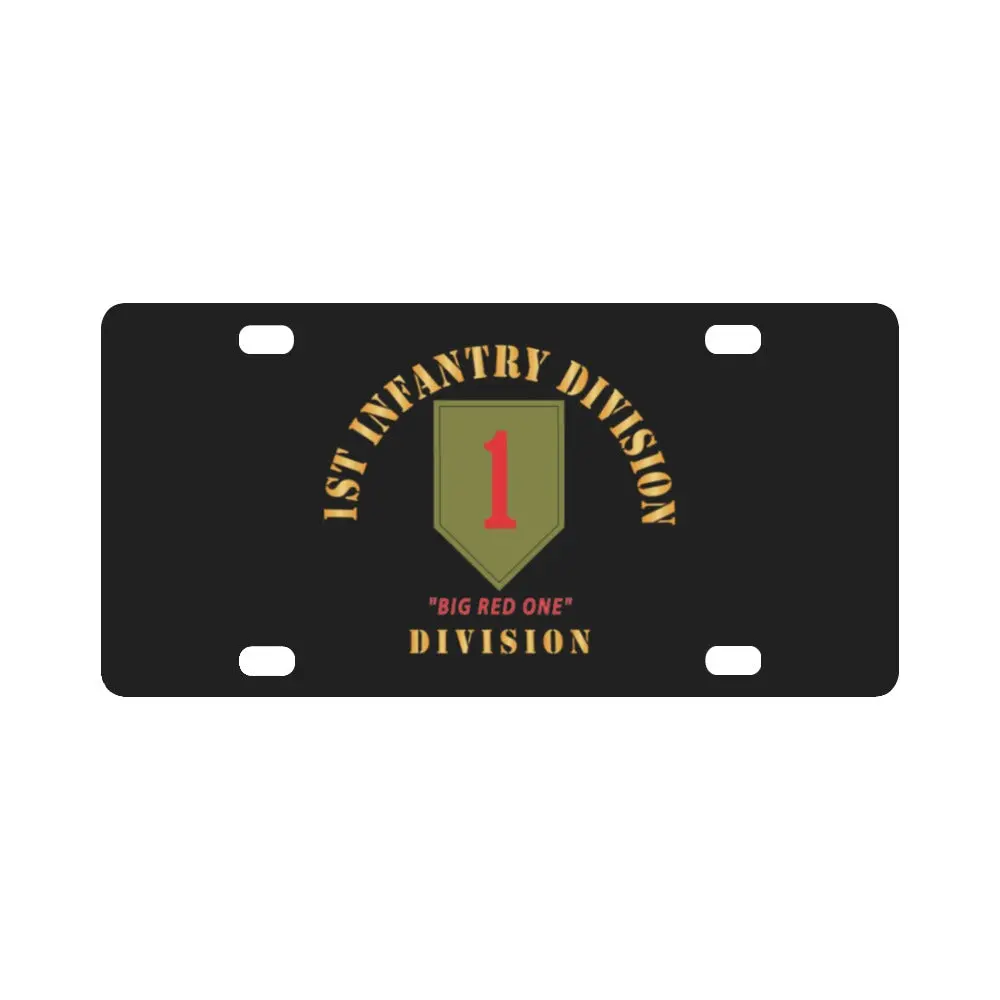 Ssi - 1St Infantry Division - Big Red One X 300 Classic License Plate 1