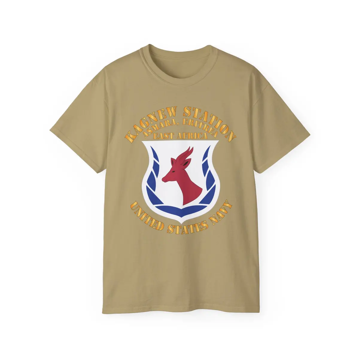 Navy Kagnew Station Eritrea Logo Tee — United States Navy Vintage Military T-Shirt 3