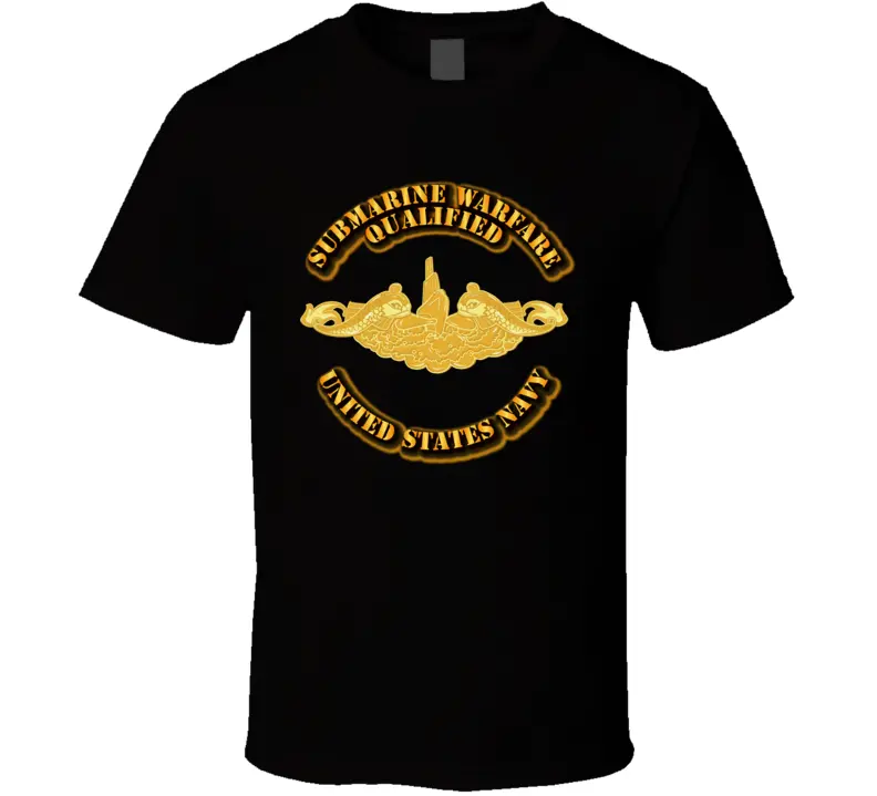 Navy - Submarine Badge - Gold T Shirt 1