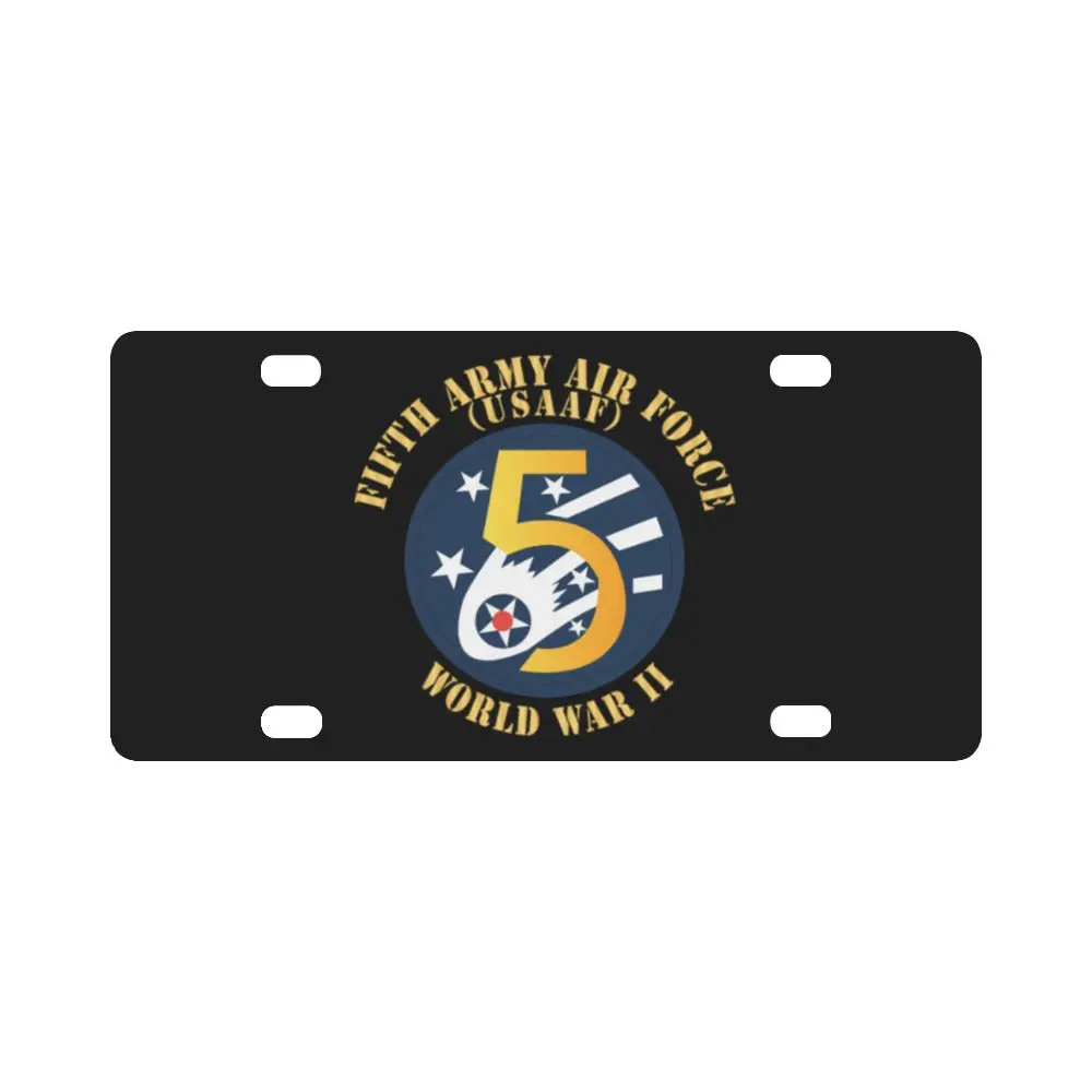 Ssi - Aaf - 5Th Air Force - Wwii - Usaaf X 300 Classic License Plate 1