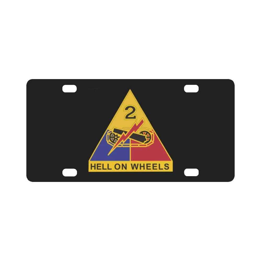 Dui - 2Nd Armored Division X 300 Classic License Plate 1