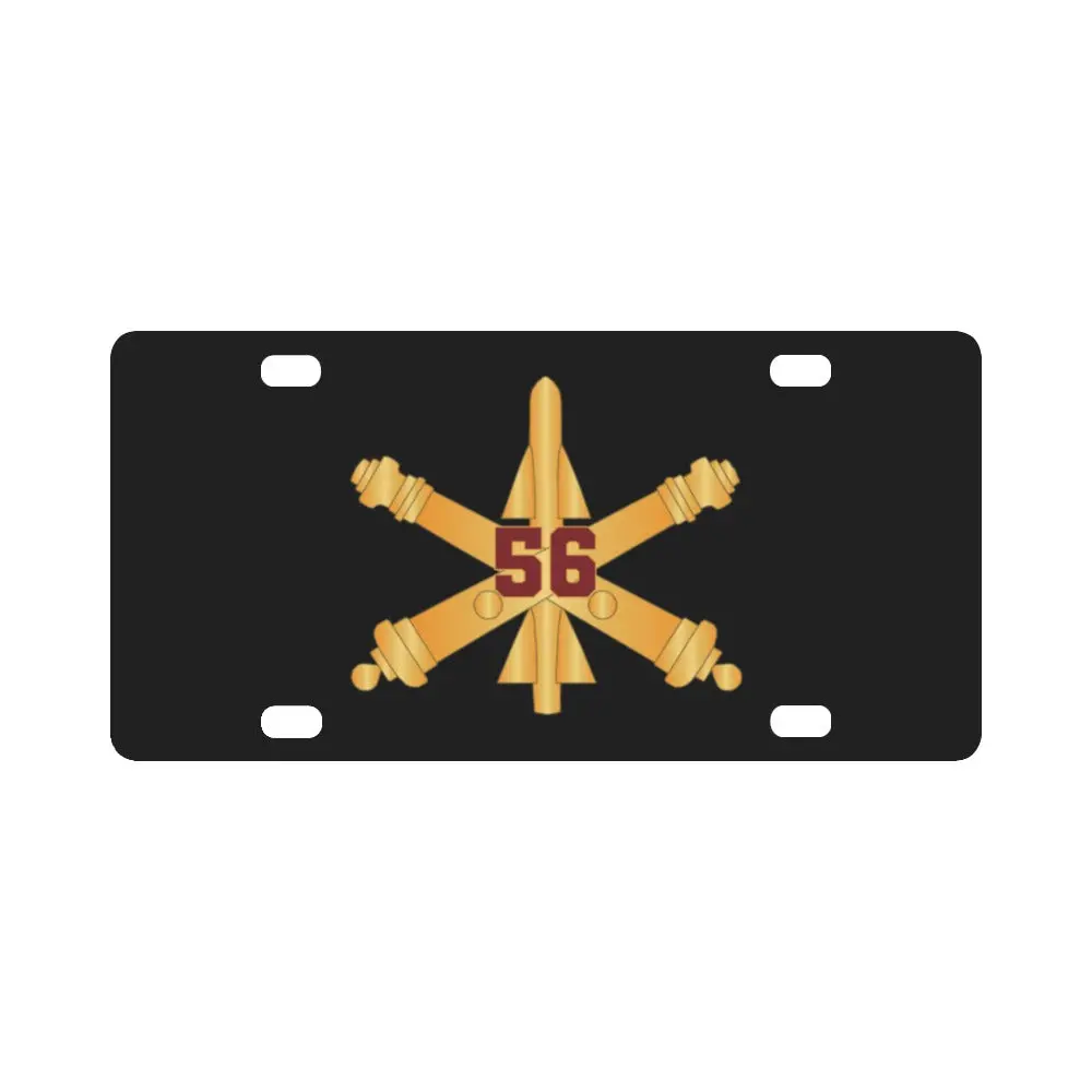 Army - 56Th Air Defense Artillery W Number Br Wo Txt X 300 Classic License Plate 1