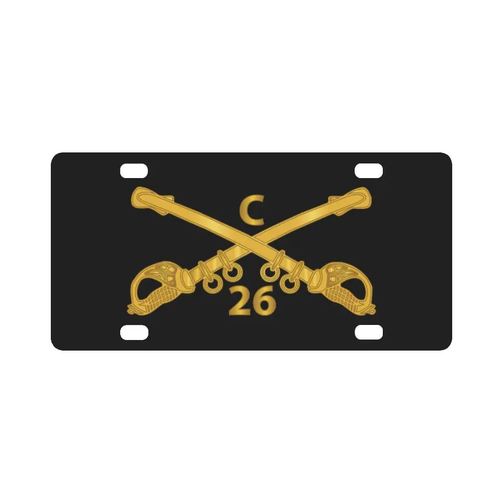 Army - Charlie - C - Troop -26Th Cavalry Branch Wo Txt X 300 - Special Classic License Plate 1