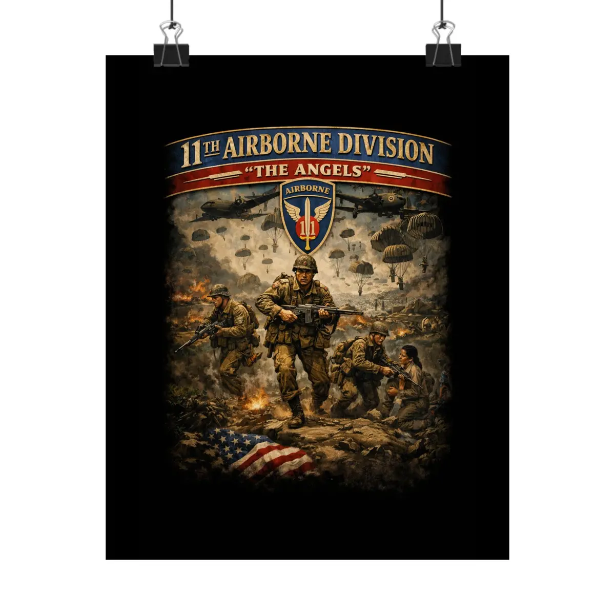 Matte Poster - 11Th Airborne Division - The Angels 1