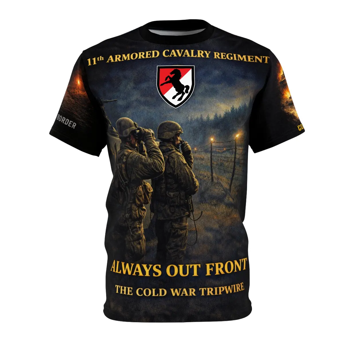 11Th Armored Cavalry - Germany Tripwire For The Cold War - All‑Over Print Tee 1