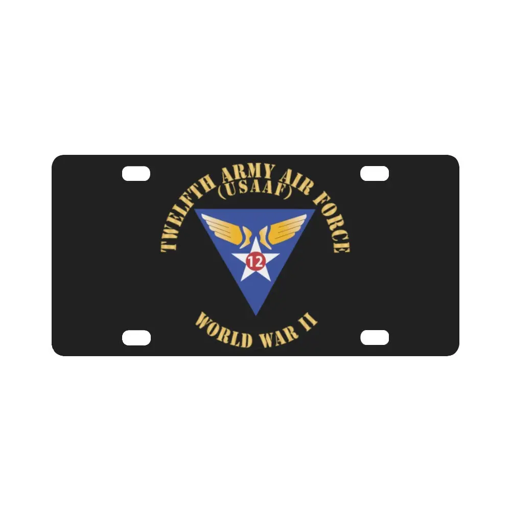 Ssi - Aac - 12Th Air Force - Wwii - Usaaf X 300 Classic License Plate 1