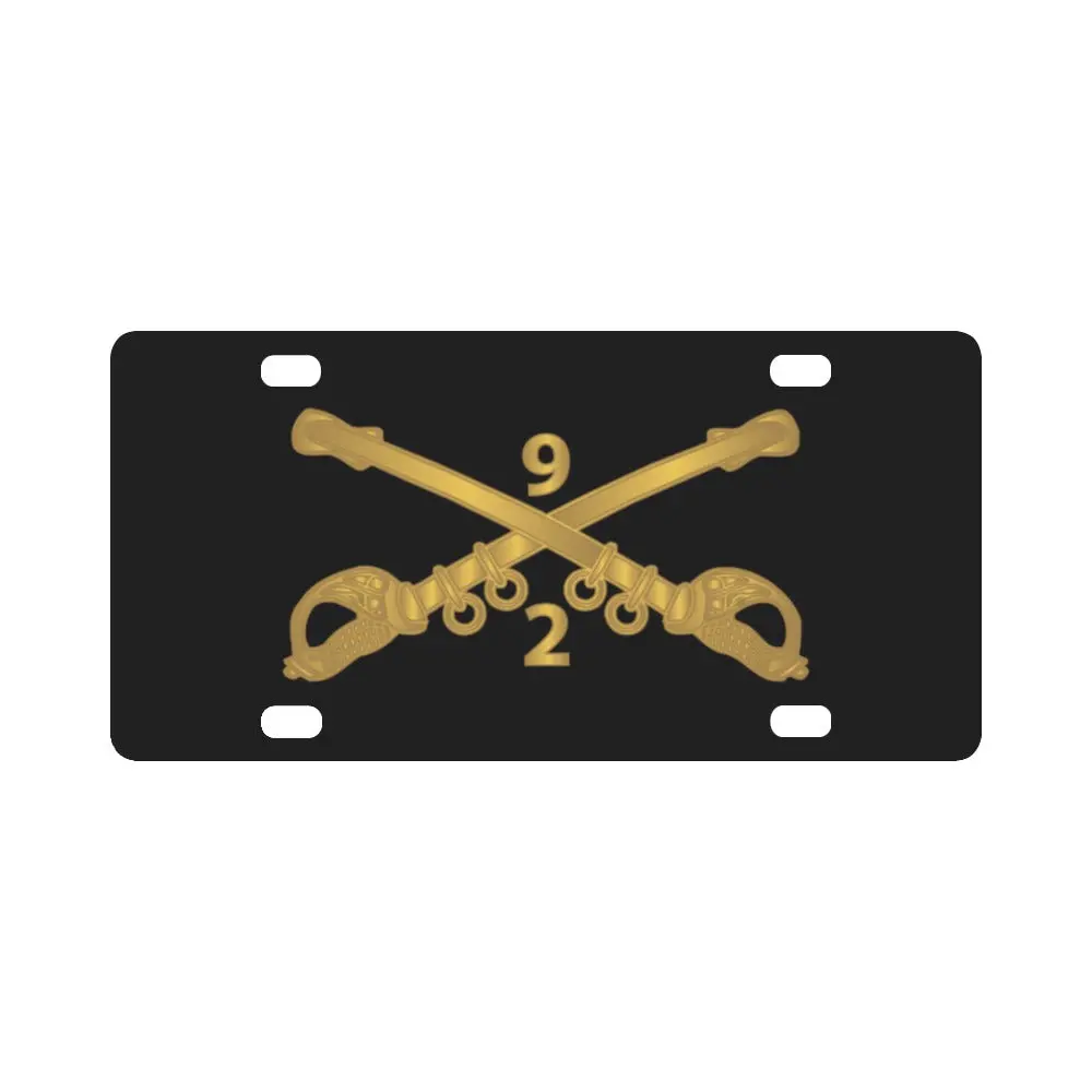 Army - 2Nd Squadron, 9Th Cavalry Branch Wo Txt X 300 Classic License Plate 1