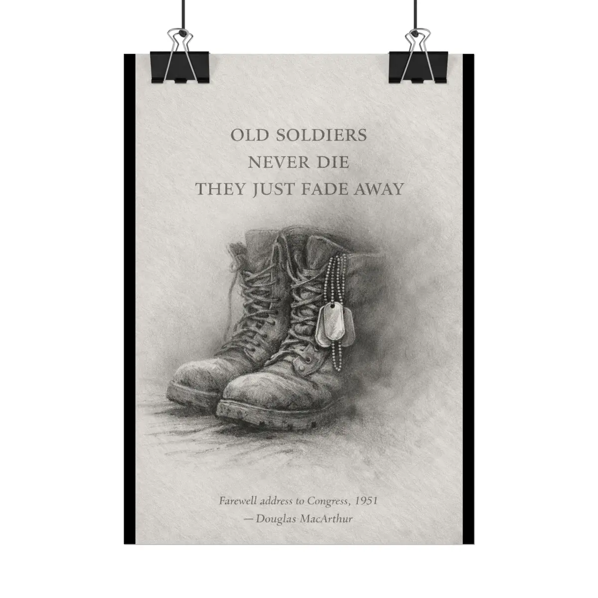 Posters - Old Soldiers Never Die 12