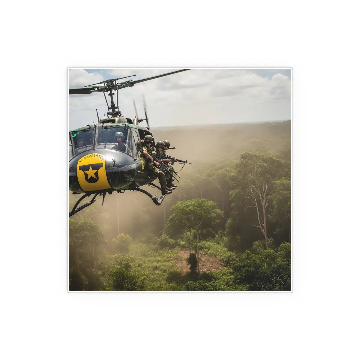 Indoor And Outdoor Silk Posters - 1St Cavalry Division - Air Assault - Vietnam 6
