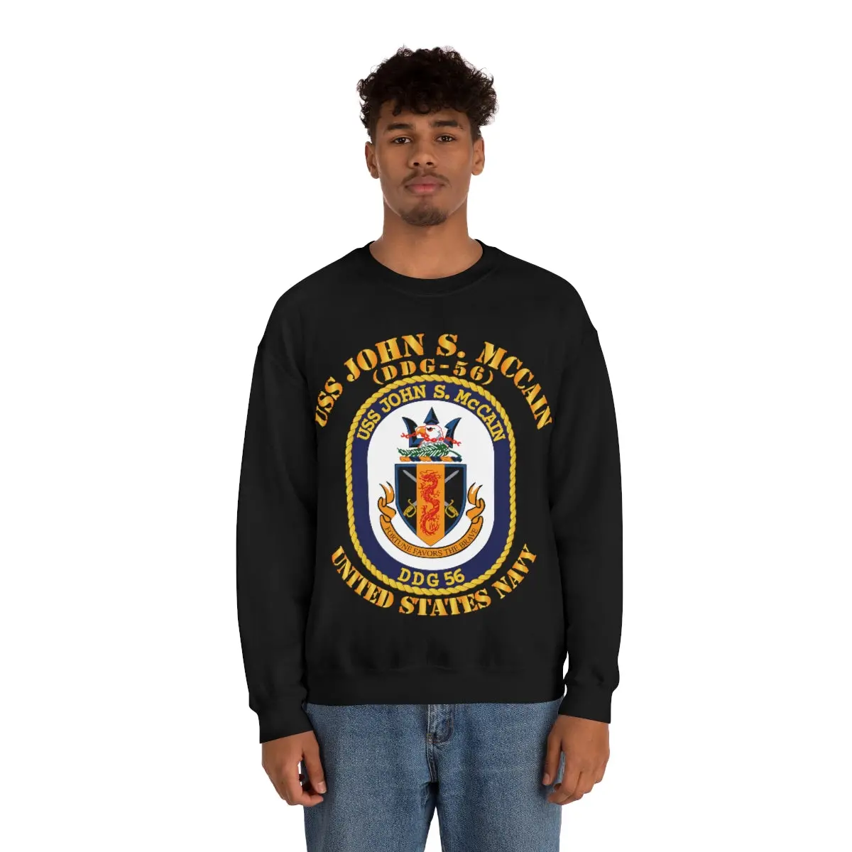 Unisex Heavy Blend Crewneck Sweatshirt - Uss John S. Mccain (Ddg-56) 1
