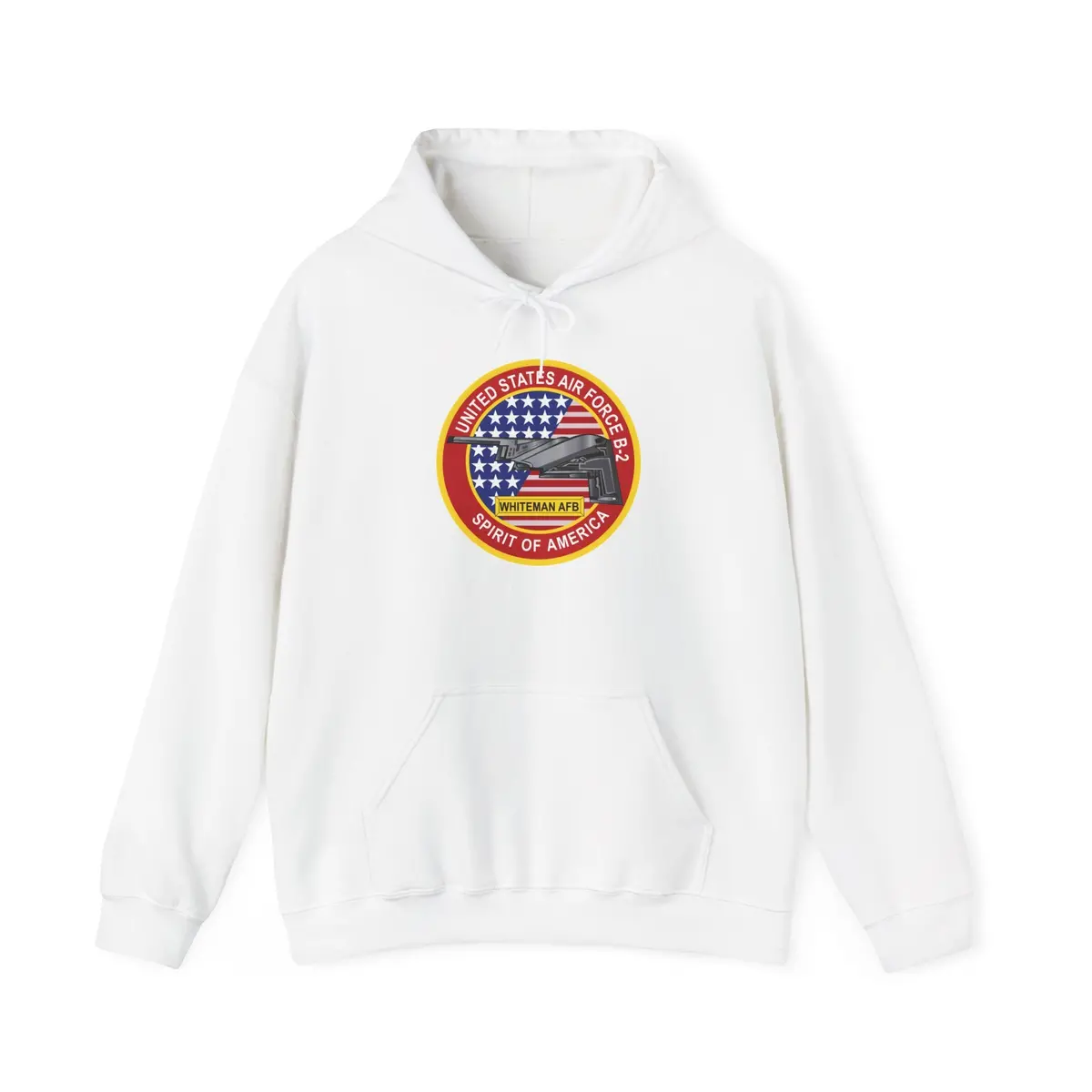 Unisex Heavy Blend™ Hooded Sweatshirt - Usaf - B2 - Spirit - Stealth Bomber Wo Txt 2