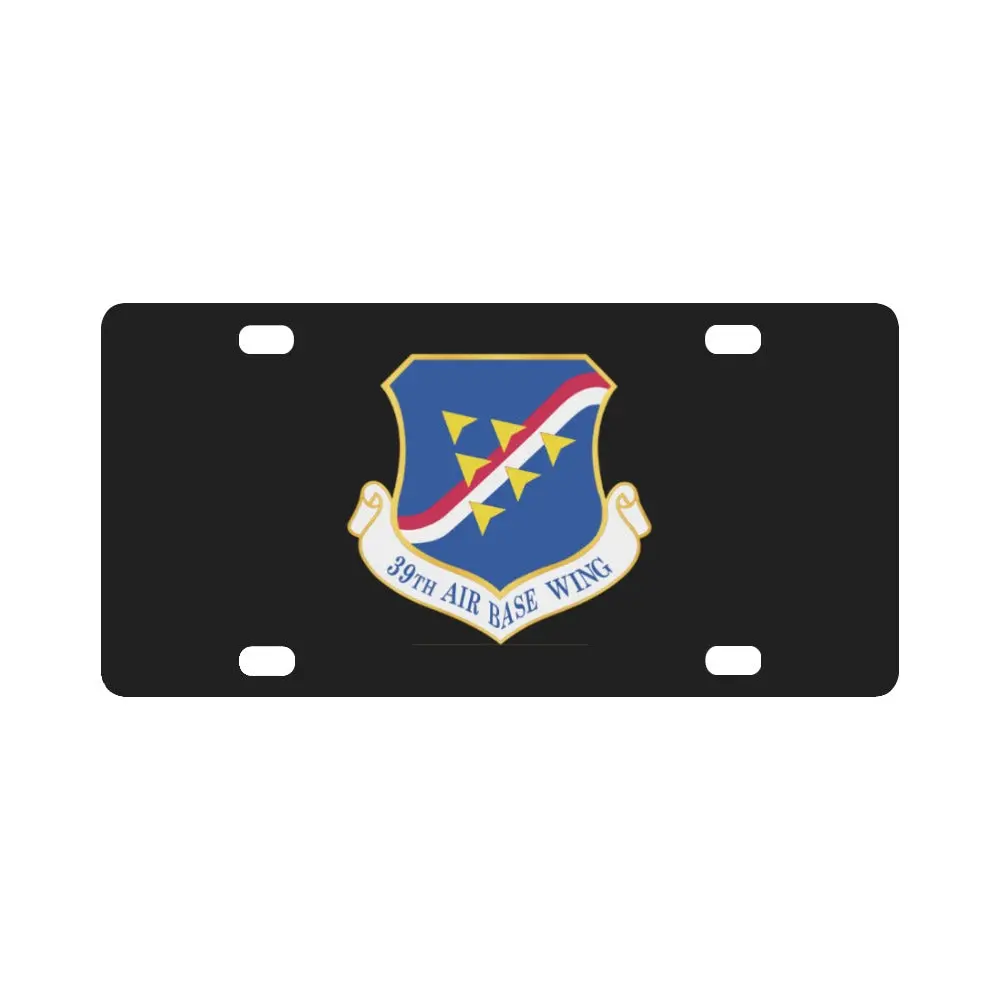 Usaf - 39Th Airbase Wing Wo Txt Classic License Plate 1