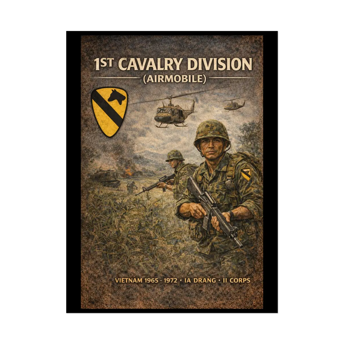 Rolled Posters - 1St Cavalry Division In Ia Drang 7