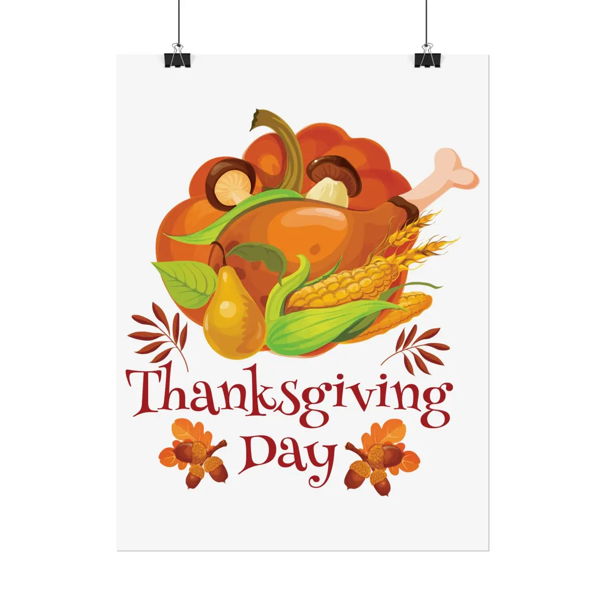Rolled Poster - Thanksgiving Day - Turkey 5