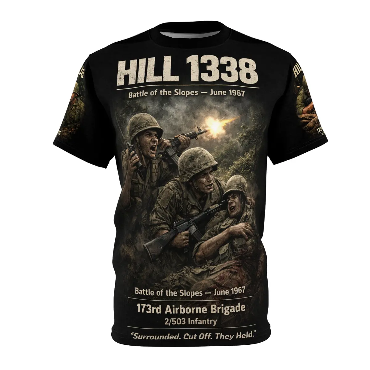 2Nd Battalion 173Rd Airborne 'Sky Soldiers' Tribute Tee – Battle Of Hill 138 (Vietnam) 1