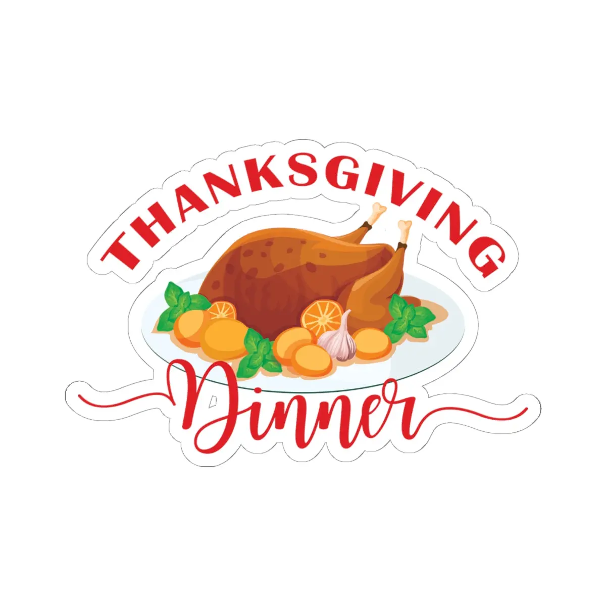 Kiss-Cut Stickers - Thanksgiving Dinner 7