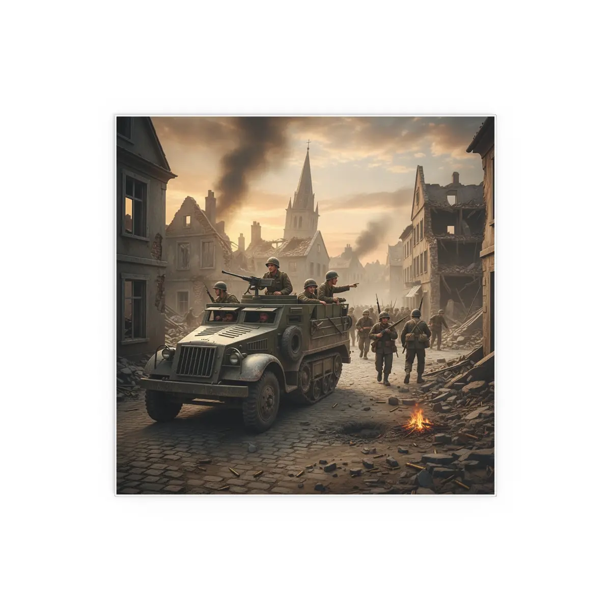 Indoor And Outdoor Silk Posters - M3a1 Half-Track 6