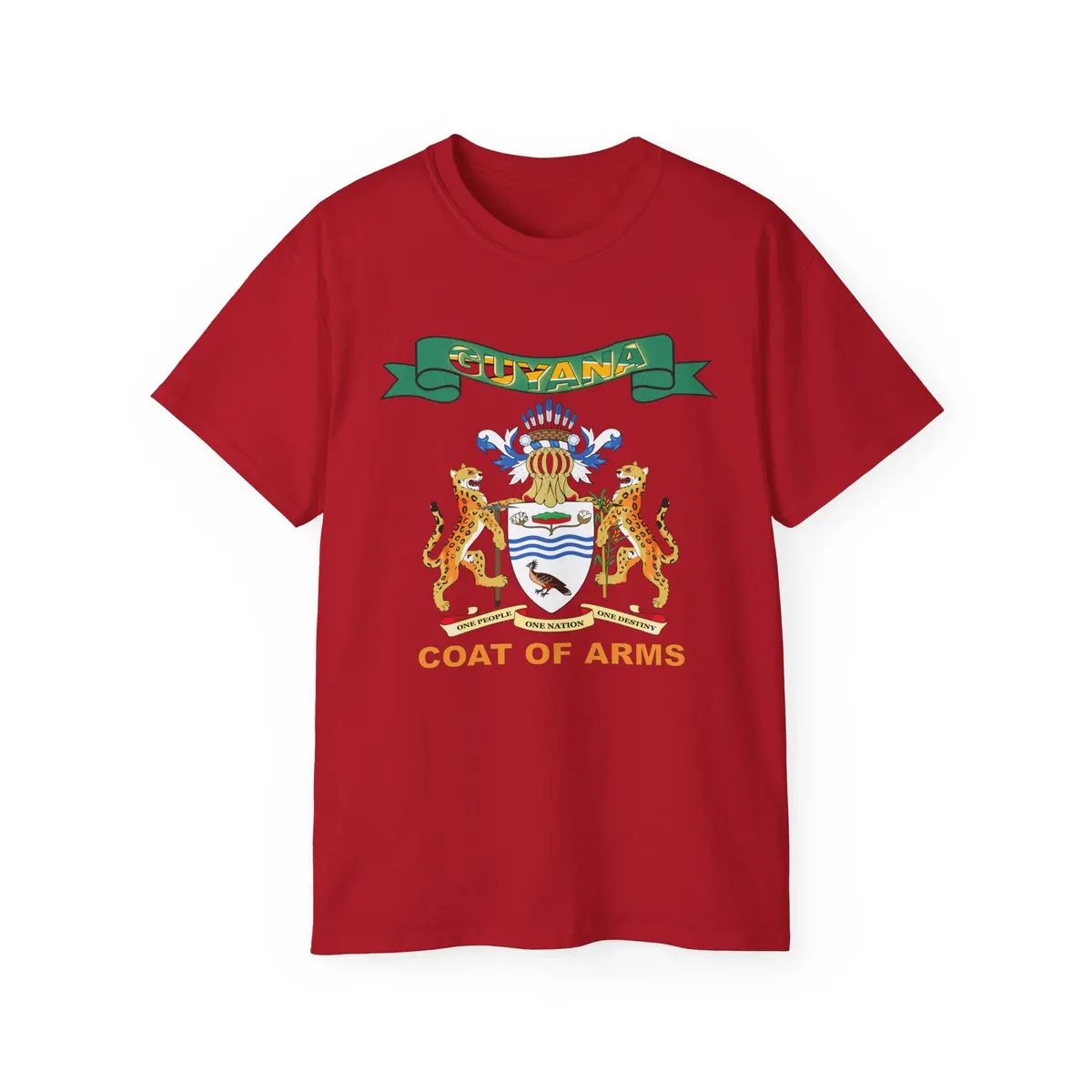 Unisex Ultra Cotton Tee - Coa - Coat Of Arms Of Guyana - Coat Of Arms X 300 6