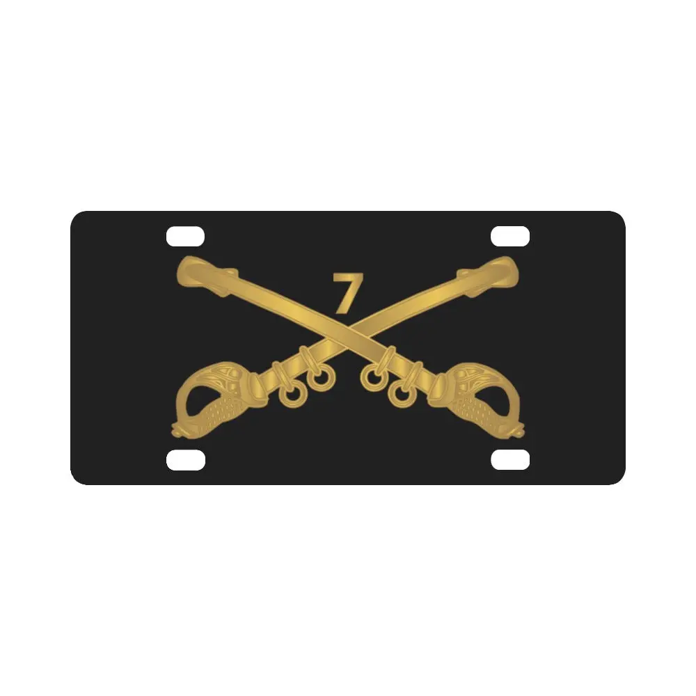 Army - 7Th Cavalry Branch Wo Txt X 300 Classic License Plate 1