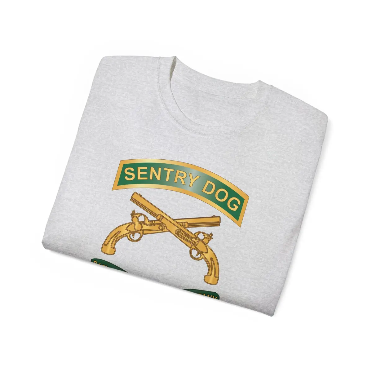 Unisex Ultra Cotton Tee - Army - Sentry Dog - 212Th Military Police Company W Br - Ribbon X 300 22