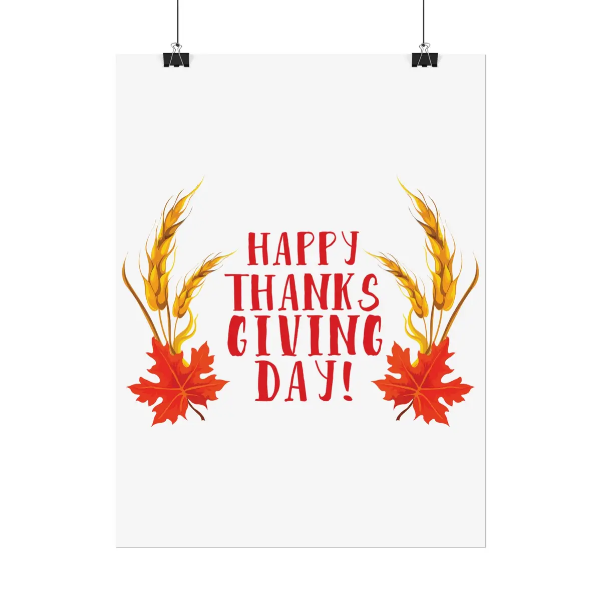 Rolled Poster - Happy Thanksgiving Day 5
