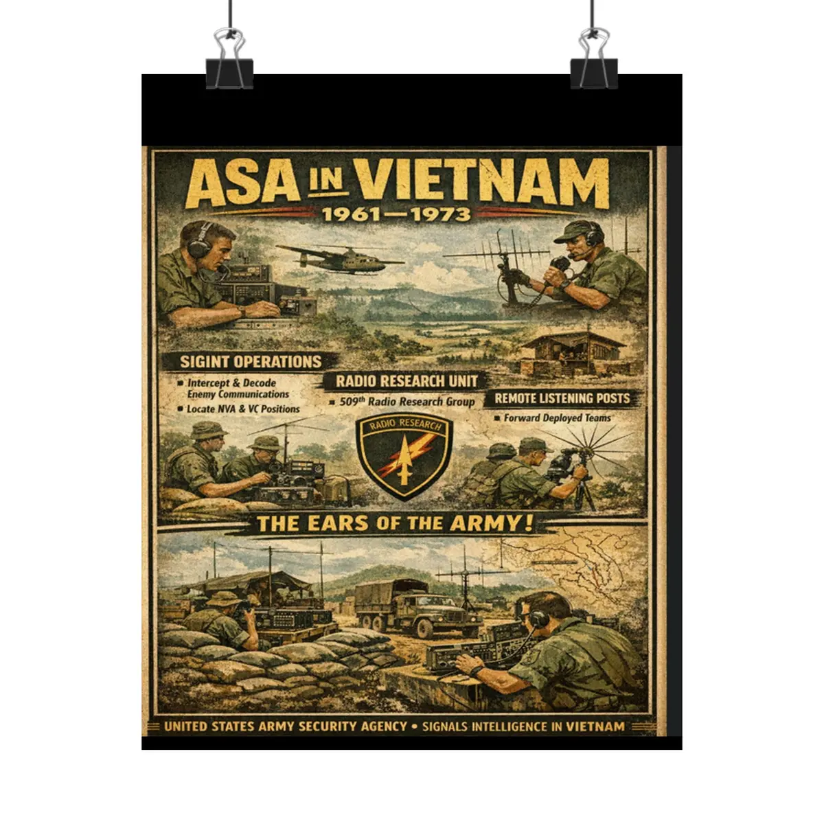 Matte Poster - Asa Vietnam 1961-1973 1