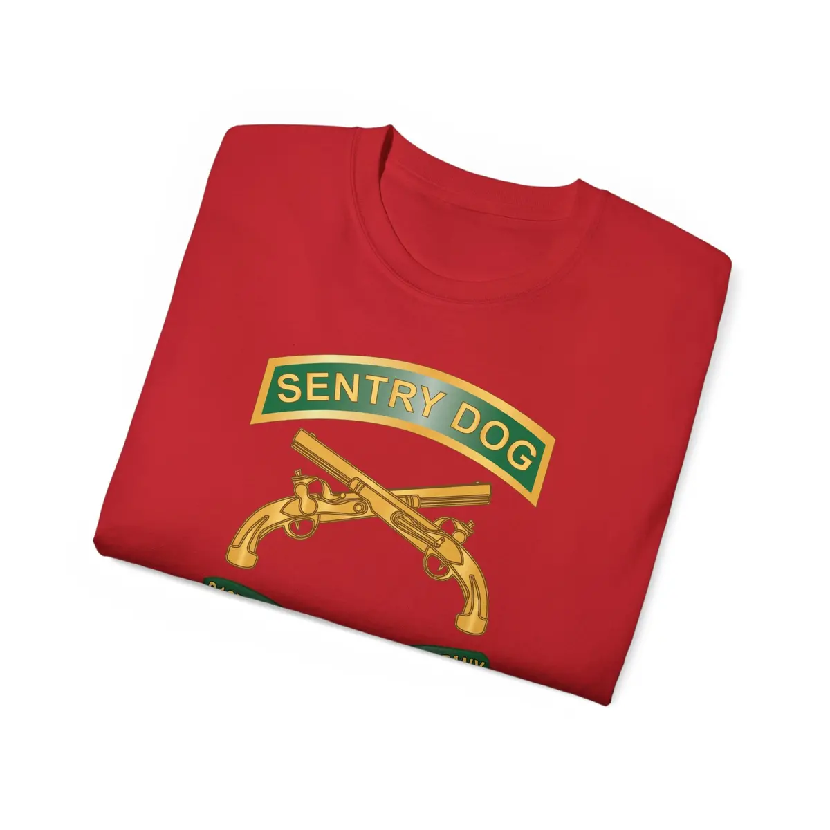 Unisex Ultra Cotton Tee - Army - Sentry Dog - 212Th Military Police Company W Br - Ribbon X 300 52