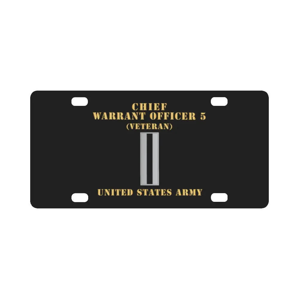 Army - Chief Warrant Officer 5 - Cw05 - Veteran - Flat - X 300 Classic License Plate 1