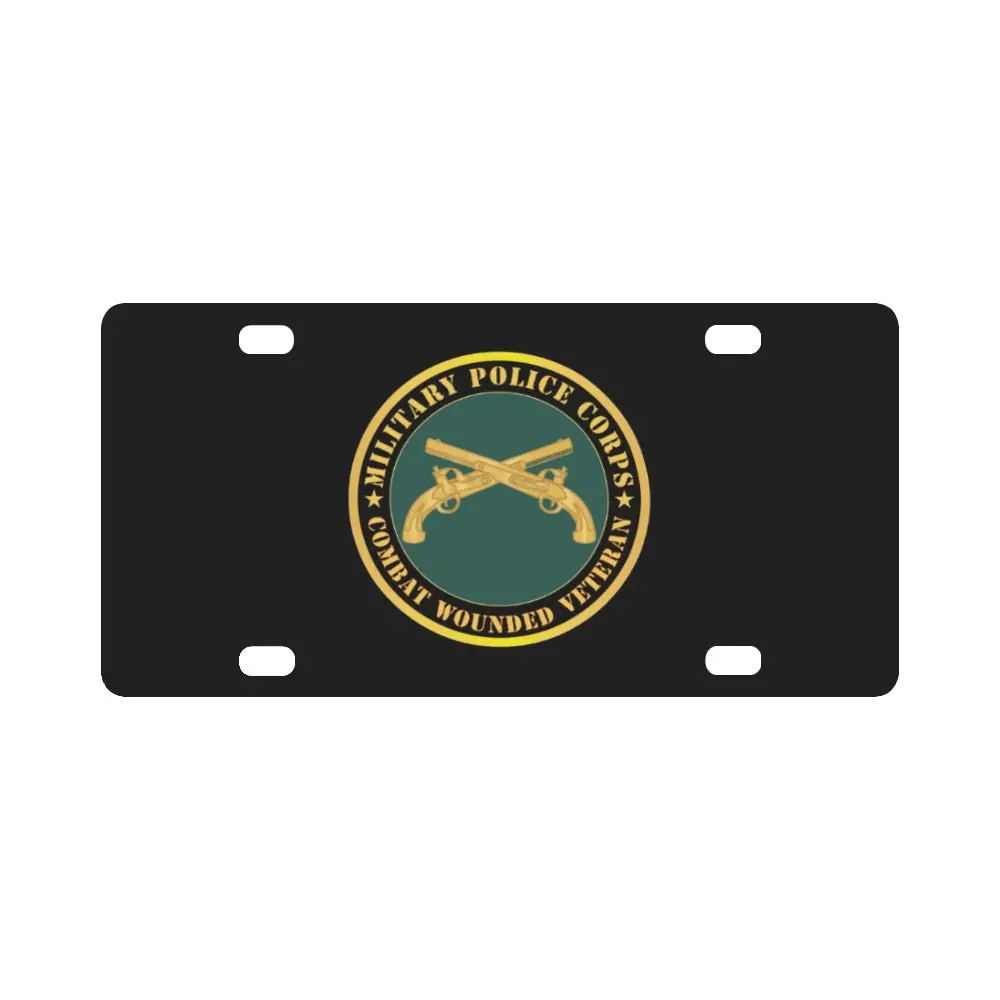 Army - Military Police - Branch - Combat Wounded Veteran X 300 Classic License Plate 1