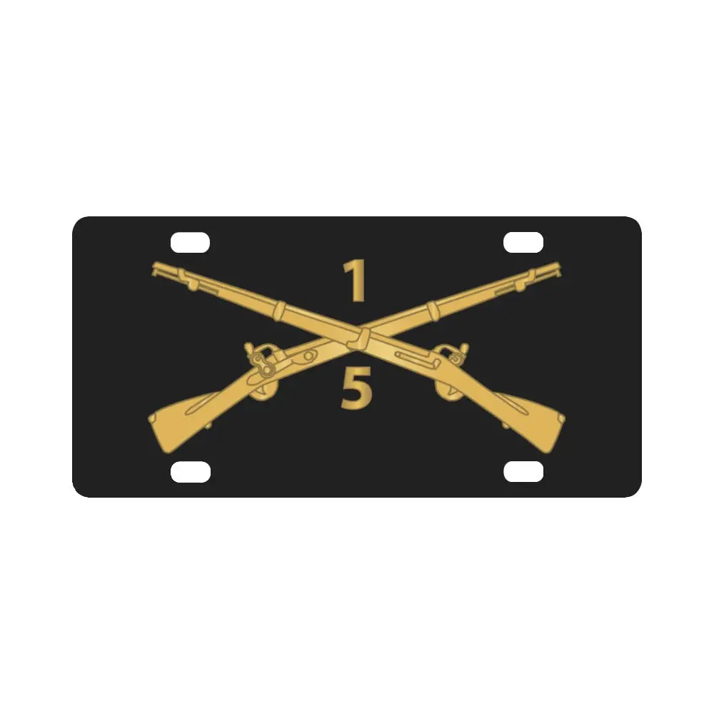 Army - 5Th Battalion, 1St Infantry Regiment Branch - Wo Txt X 300 Classic License Plate 1