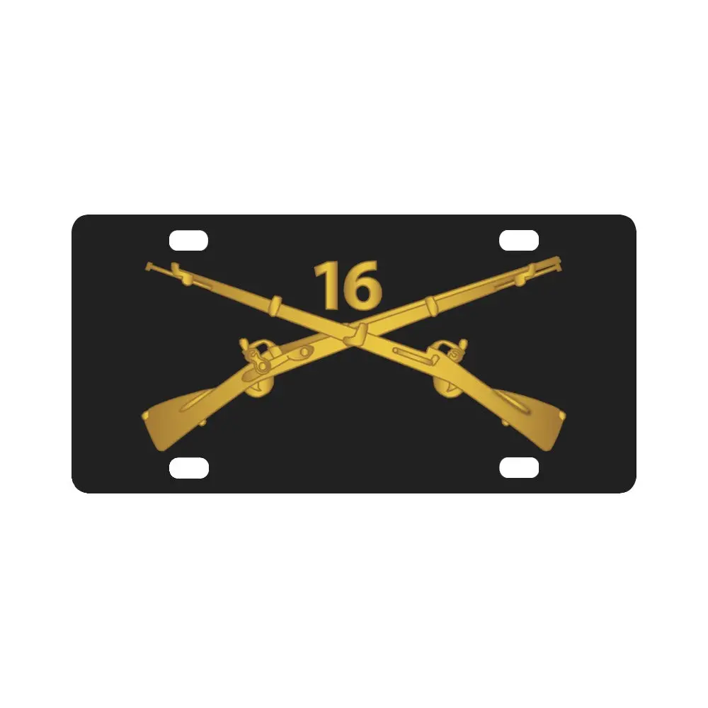 Army - 16Th Infantry Regiment Branch Wo Txt Classic License Plate 1