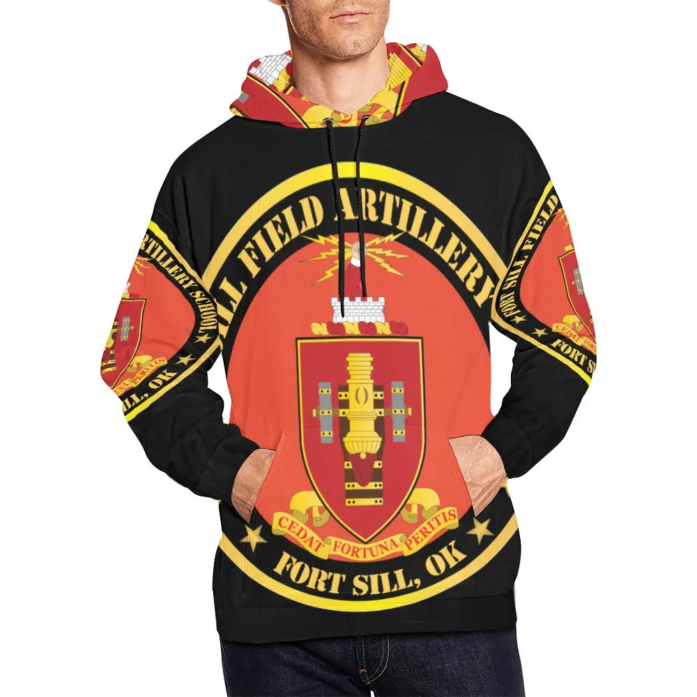 Men's All Over Print Hoodie (Usa Size) (Model H13) - Army - Fort Sill Field Artillery School, Coa Fort Sill, Ok 1