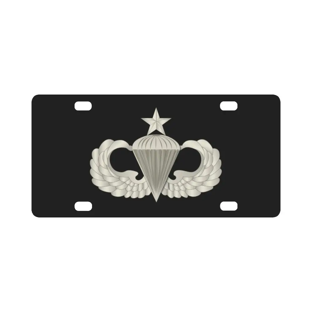 Senior Airborne Wings X 300 Classic License Plate 1