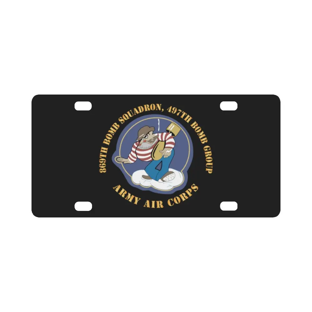 Aac - 869Th Bomb Squadron, 497Th Bomb Group X 300 Classic License Plate 1