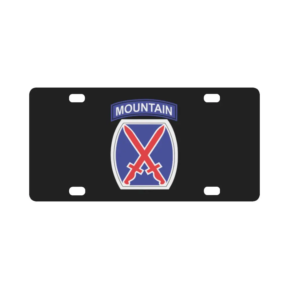 Ssi - 10Th Mountain Division X 300 Classic License Plate 1