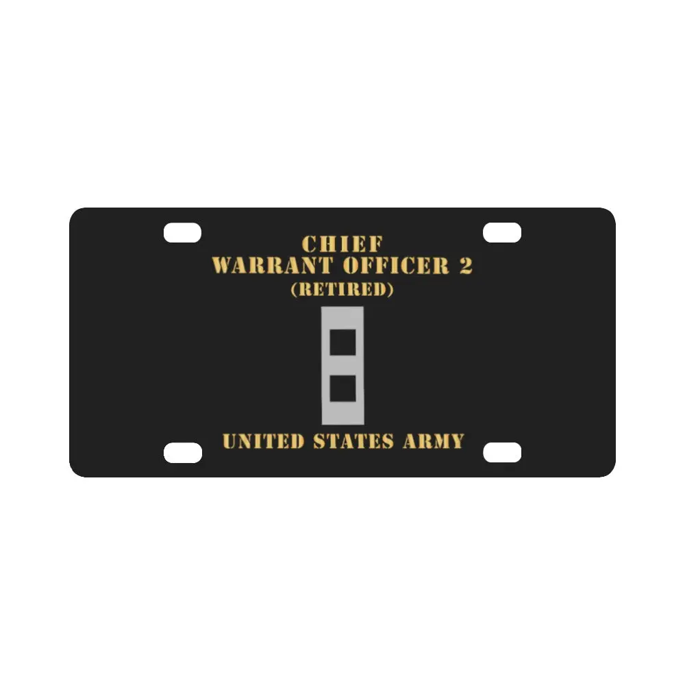 Army - Chief Warrant Officer 2 - Cw02 - Flat - Retired X 300 Classic License Plate 1